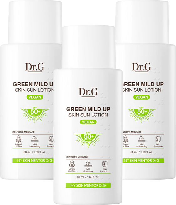 닥터지 그린 마일드 업 스킨 선 로션 SPF50+ PA++++, 50ml, 3개