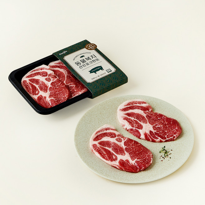 선진포크한돈 동물복지 목심 구이용(냉장), 500g, 1개
