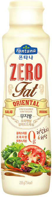 폰타나 저당 저칼로리 무지방 오리엔탈 드레싱, 235g, 1개