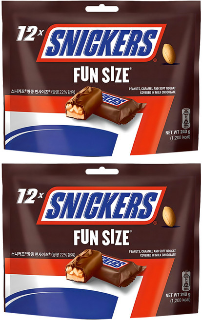 스니커즈 펀사이즈 초콜릿, 20g, 24개