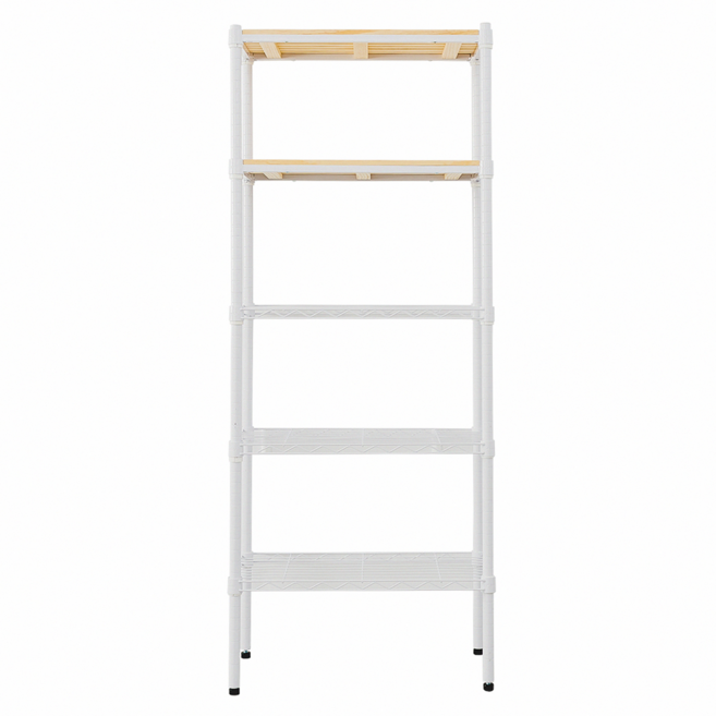 dayneeds 日需百備 松木 烤漆架, 白色, 5層