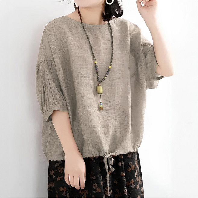 ATTERLIC Janne 蝙蝠袖抽繩五分袖上衣 10430