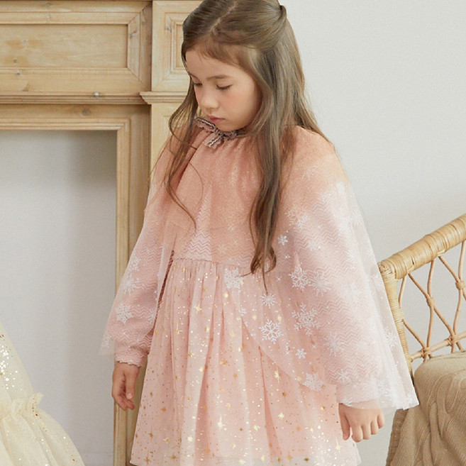 토토헤로스 여아용 TH 스페셜 눈꽃 케이프