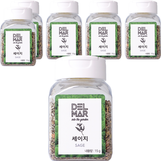 딜리셔스마켓 세이지홀 천연향신료, 15g, 6개