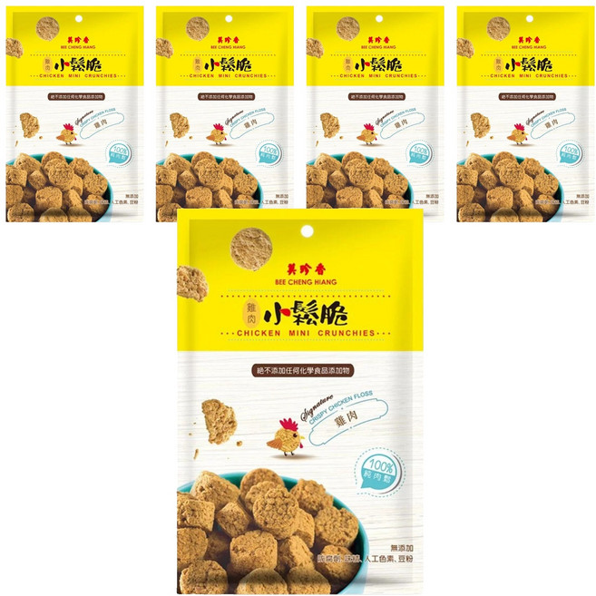 Bee Cheng Hiang 美珍香 雞肉小鬆脆, 60g, 5個
