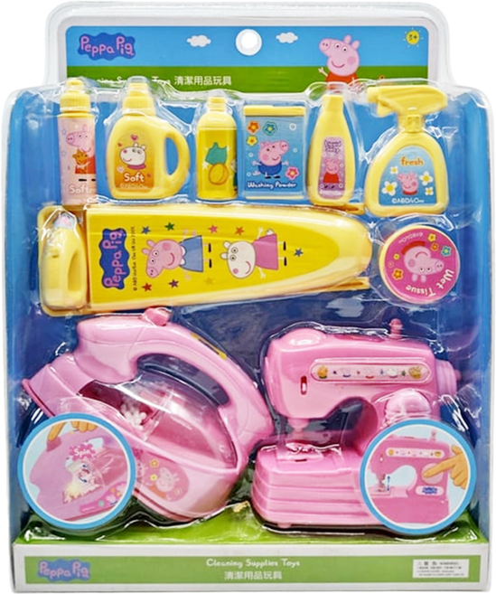 Peppa Pig 粉紅豬小妹 縫紉清潔玩具組 PP60567B, 粉色, 1個