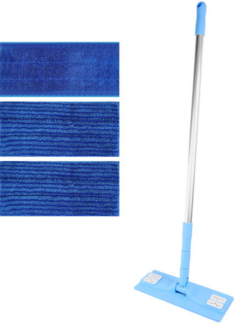 월드크린 샤인 초극세사 밀대세트 25cm + 두툼 극세사 패드 2p, 1세트