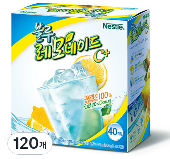네슬레 블루레모네이드, 40개입, 3개