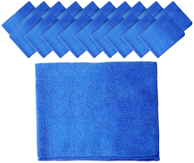 월드크린 고급 경편 극세사 손걸레 대형, 20개, 블루