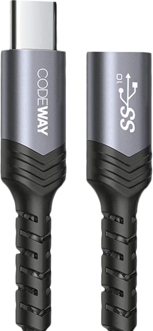 CODEWAY Type-C 公對母延長線 USB3.2 Gen2, 1.5m, 1條