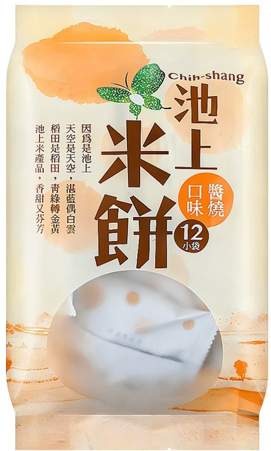 池上鄉農會 池上米餅 醬燒口味, 106g, 1袋