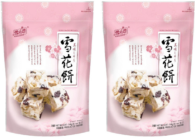 YUKI&LOVE 雪之戀 雪花餅, 144g, 2袋