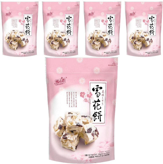 YUKI&LOVE 雪花餅, 144g, 5袋