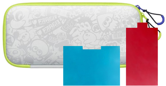 Nintendo 任天堂 SWITCH OLED便攜包 附2款螢幕保護貼, LBH-HEG-A-P3S-TWN, 斯普拉遁 3版, 1個