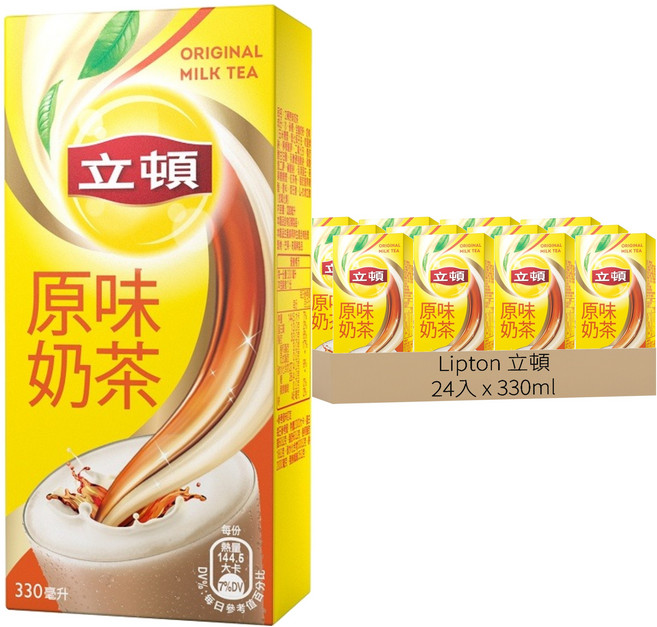 Lipton 立頓 奶茶原味, 330ml, 24入