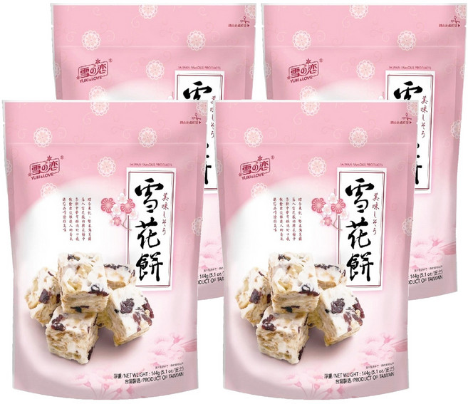 YUKI&LOVE 雪花餅, 144g, 4袋