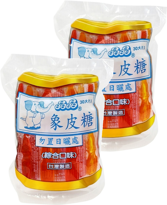 晶晶 象皮糖 綜合口味, 420g, 2包