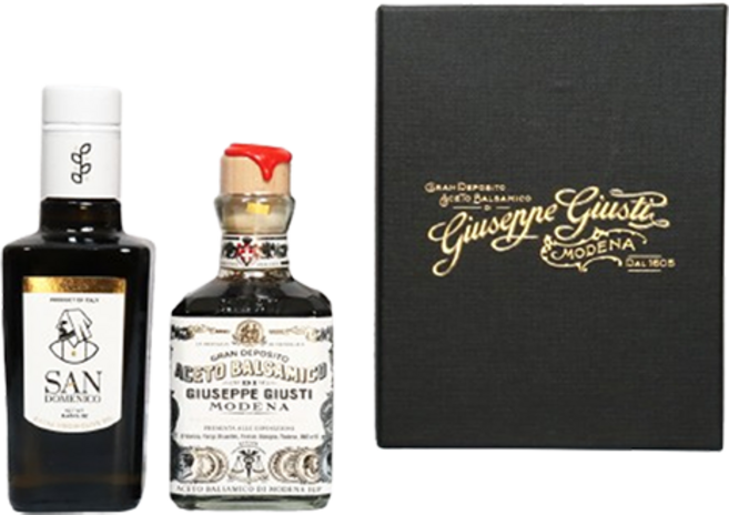 주스티 1메달 발사믹 식초 250ml + 산도메니코 유기농 올리브오일 250ml 세트, 1세트