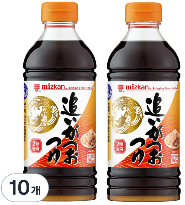 미즈칸 농축 쯔유, 500ml, 10개