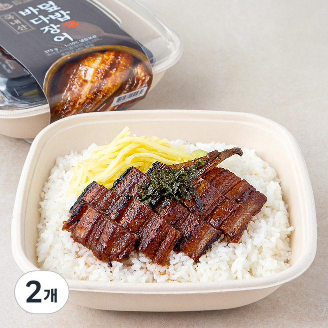 해물래 국내산 바다장어 덮밥, 375g, 2개