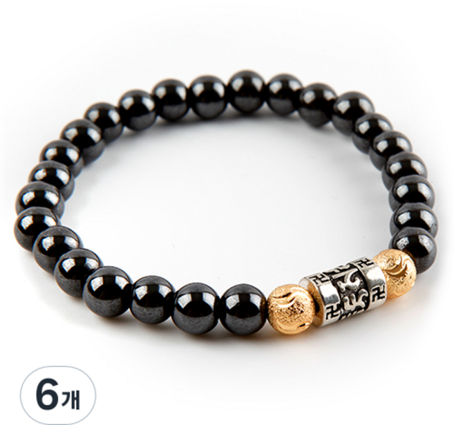 세븐스타 은장 만자 자석팔찌 3XL, 6개