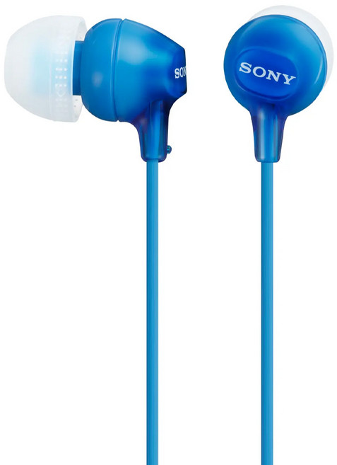 SONY 索尼 Wired 入耳式 耳機 麥克風 藍色 MDR-EX15AP