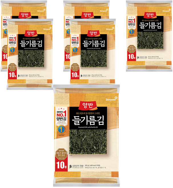Dongwon 東遠 香濃紫蘇籽油海苔, 200g, 6袋