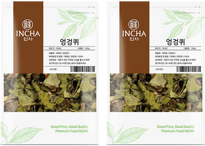 인차 국내산 건조 엉겅퀴 차, 150g, 2개