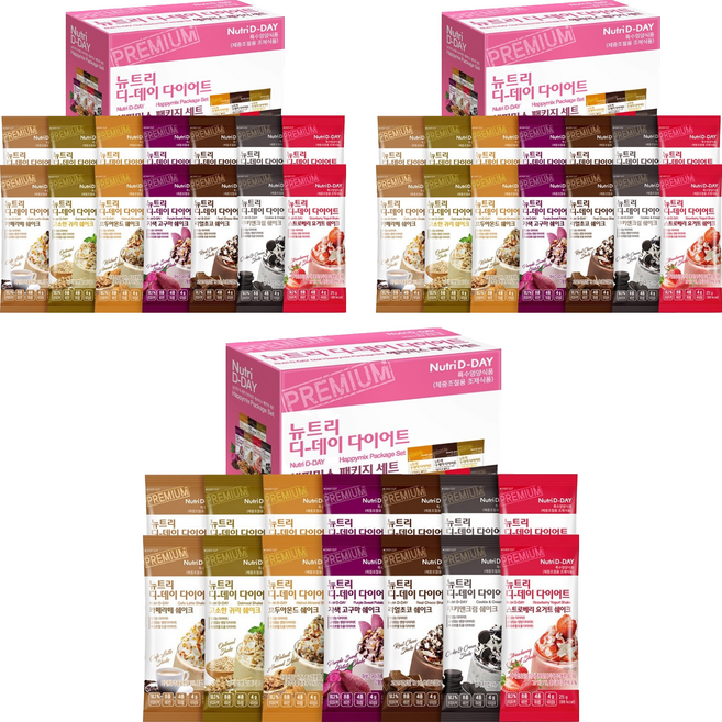 Nutri D-DAY 奶昔綜合禮盒, 350g, 3盒