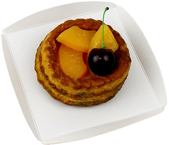 아이엔피 사각 날개형 케익 받침 9호 8.7 x 8.7 x 1.5 cm, 화이트, 50개