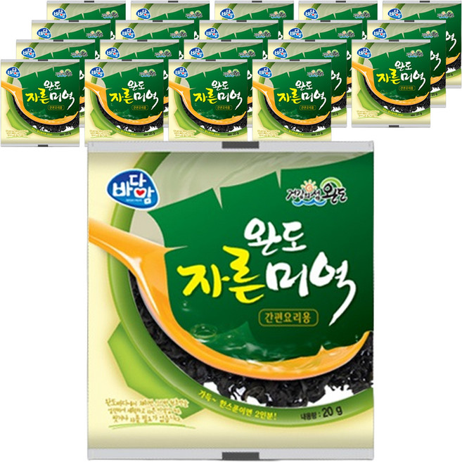 바다맘 완도 자른 미역, 20g, 20개