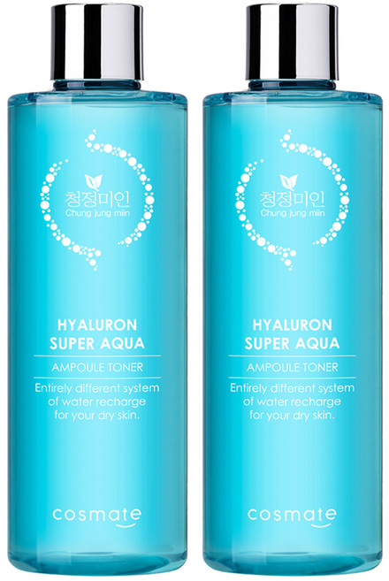 청정미인 히아루론 수퍼 아쿠아 앰플 토너, 420g, 2개