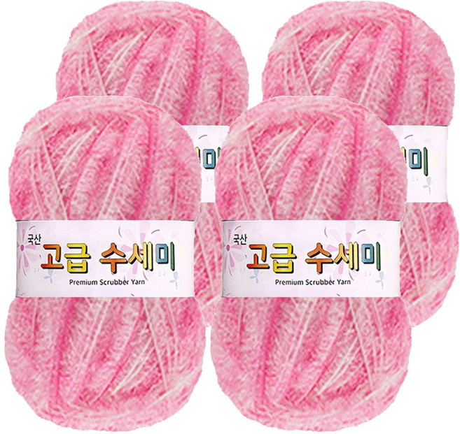 yarna 고급 수세미 나염 뜨개실 80g, 215, 4개
