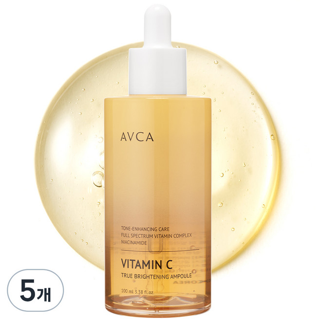 아브카 트루 브라이트닝 비타민씨 미백 앰플, 100ml, 5개