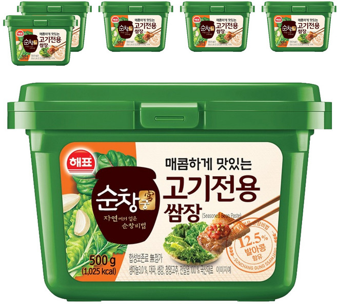 순창궁 고기전용쌈장, 500g, 6개
