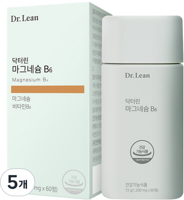 닥터린 마그네슘 B6, 60정, 5개