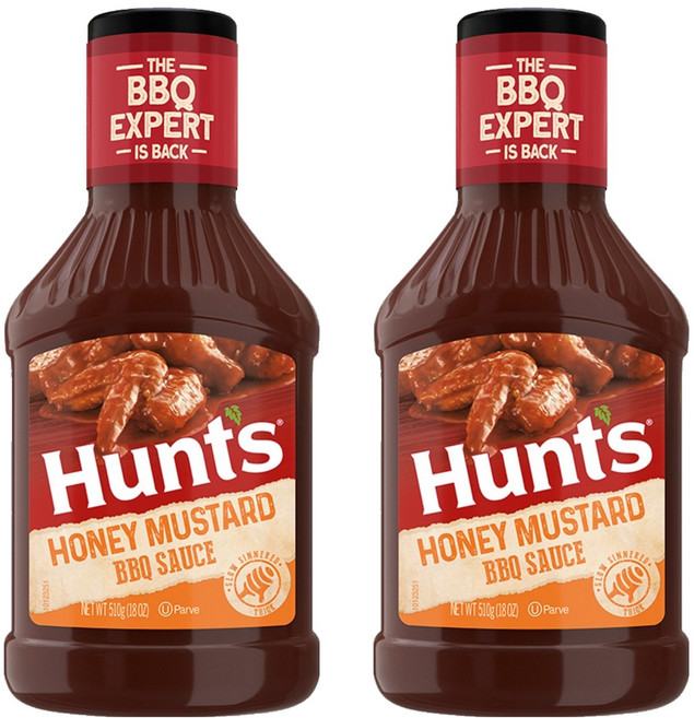 콘아그라 헌트 허니머스타드 바베큐소스, 510g, 2개