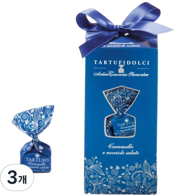 Antica Torroneria Piemontese 白巧克力焦糖&海鹽榛果松露巧克力, 160g, 3個