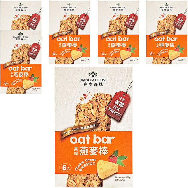 GRANOLA HOUSE 宴麥森林 燕麥棒 番茄羅勒起司 6入, 192g, 6盒