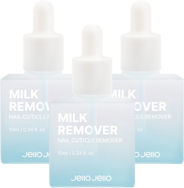 젤로젤로 밀크 큐티클 리무버, 10ml, 3개