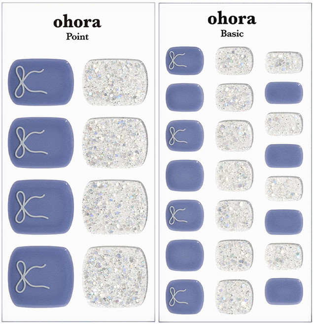 ohora 凝膠腳趾美甲貼組 30片, Lavo Dress, 1組