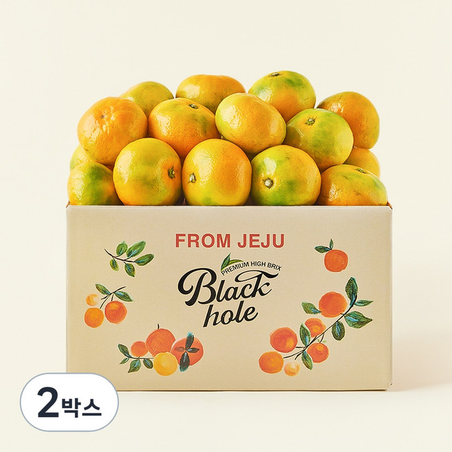 블랙홀 당도선별 10brix 감귤 대과, 2박스, 3kg