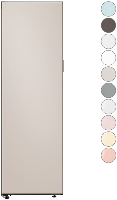 [색상선택형] 삼성전자 비스포크 409L 1도어 냉장고 키친핏 방문설치, 새틴베이지, RR40C7805AP