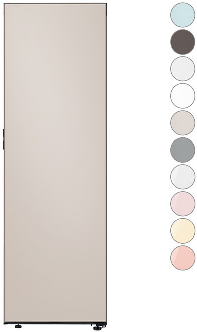 [색상선택형] 삼성전자 비스포크 키친핏 1도어 냉동고 347L 방문설치, 새틴베이지, RZ34C7905AP