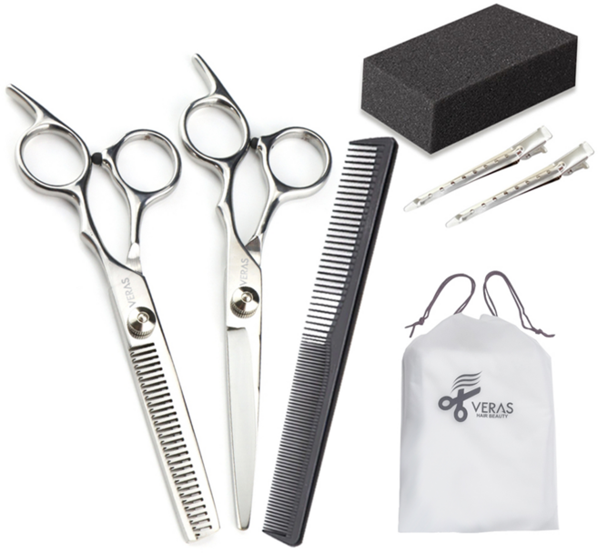 베라스 가정용 미용가위 5종 세트, 혼합색상, 1세트