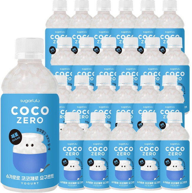 sugarlolo Coco Zero 優格飲, 340ml, 24個