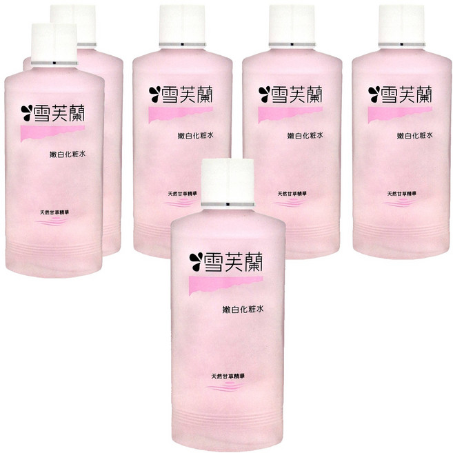 雪芙蘭 嫩白化粧水 含天然甘草精華 深層滋潤 淨白肌膚, 150ml, 6件