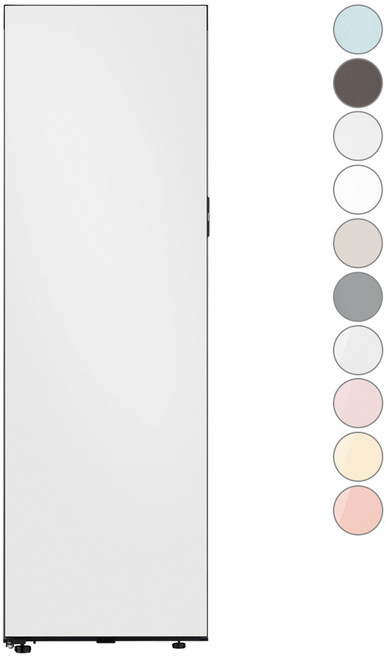 [색상선택형] 삼성전자 비스포크 348L 스탠드형 키친핏 김치플러스 1도어 냉장고 우열림 방문설치, 코타 화이트, RQ34C7815AP