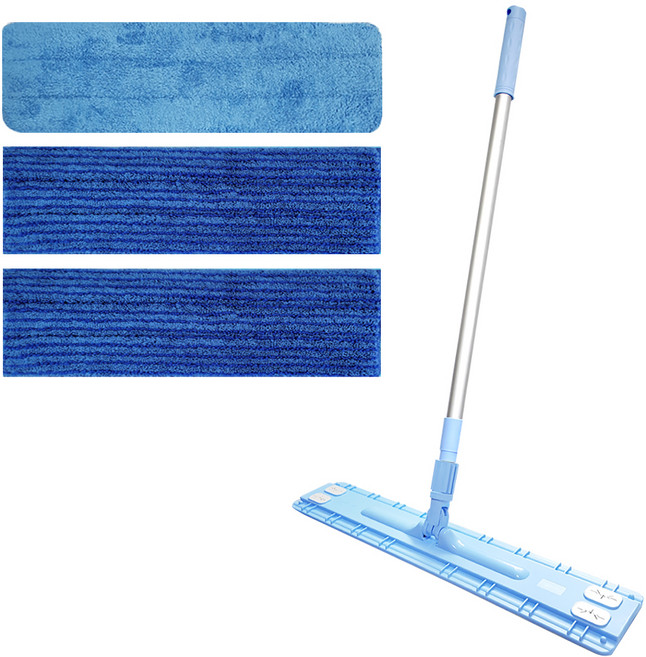 월드크린 샤인 초극세사 밀대세트 60cm + 두툼 극세사 패드 2p, 1세트