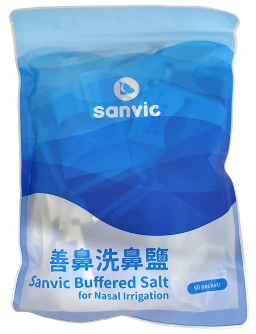 sanvic 善維 善鼻洗鼻鹽 洗鼻瓶專用 4.5g 60包, 1袋
